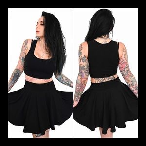 🥀🖤 Foxblood Skater Skirt 🖤🥀